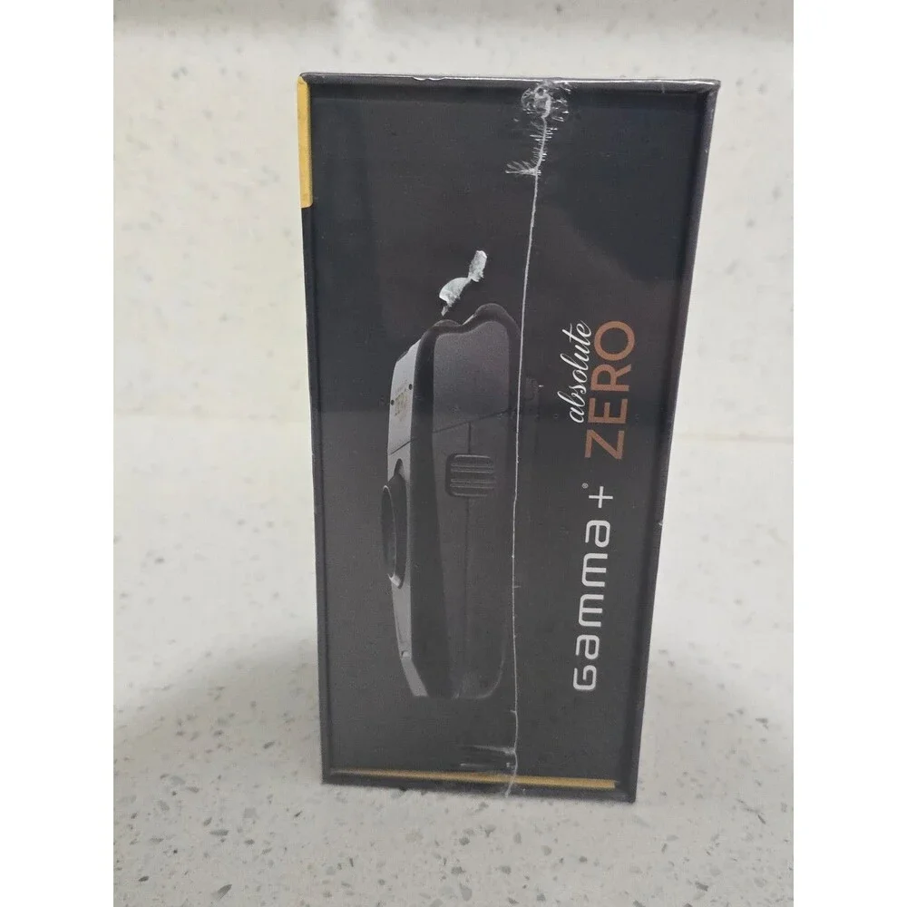GAMMA+ Absolute Zero Forged Men's Cordless Gold Foil Finishing Shaver SEALED NEW